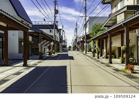 飯山 雁木通り 長野県飯山市 飯山 雁木通り 長野県飯山市 109509124