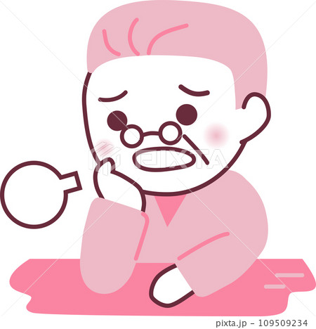 ため息をついて困っている人のイラスト 109509234