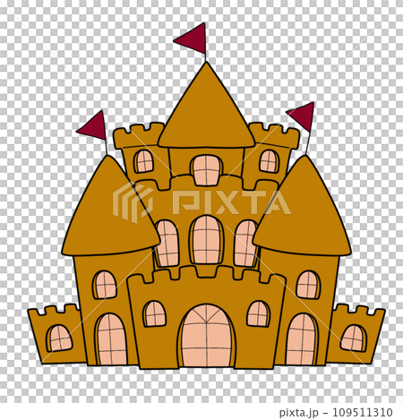 The illustration of a castle The illustration of a castle 109511310