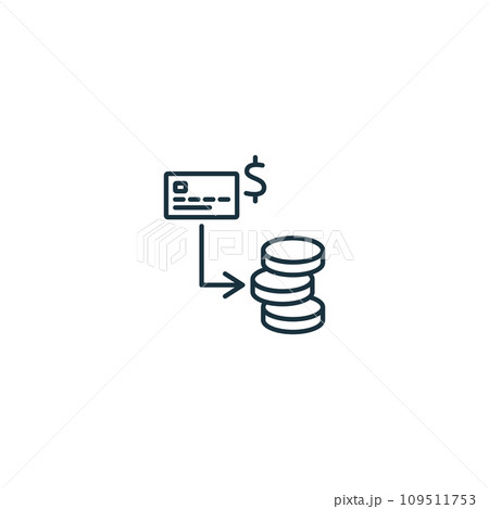 Tokenization icon. Monochrome simple sign from blockchain collection. Tokenization icon for logo, templates, web design and infographics. 109511753