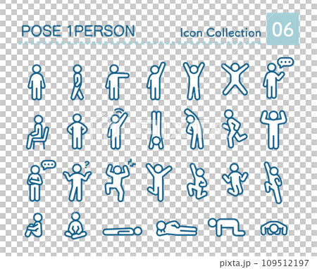 ポーズアイコンのセット 109512197
