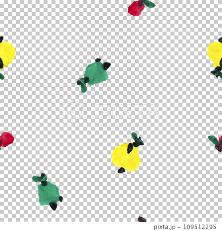 Seamless pattern with abstract hand painted gouache technique pears and apples fruits. Vegetables for textile design, fabric, clothes design, wallpapers. Seamless pattern with abstract hand painted gouache technique pears and apples fruits. Vegetables for textile design, fabric, clothes design, wallpapers. 109512295