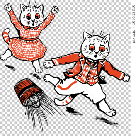 貓傑克和吉爾的插圖 貓傑克和吉爾的插圖 109512810