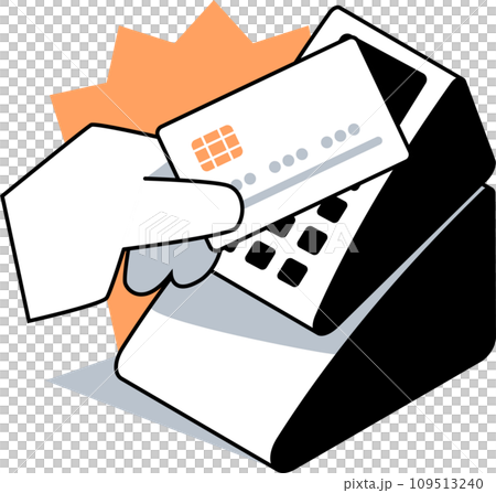 Contactless Card Payment Vector Illustration Contactless Card Payment Vector Illustration 109513240