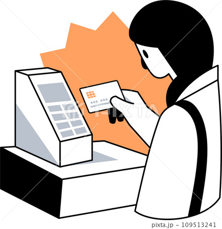 Contactless Card Payment Vector Illustration 109513241