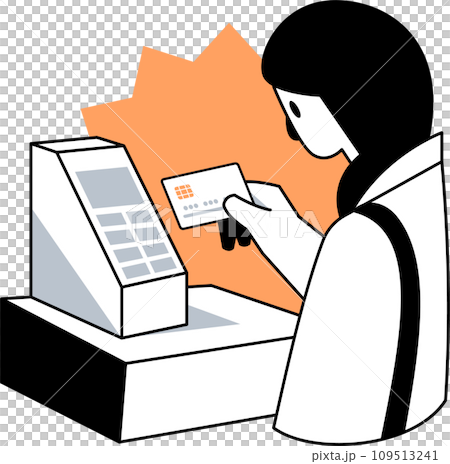 Contactless Card Payment Vector Illustration 109513241