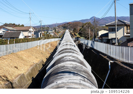 佐久発電所　水圧鉄管導水路　群馬県渋川市 109514226