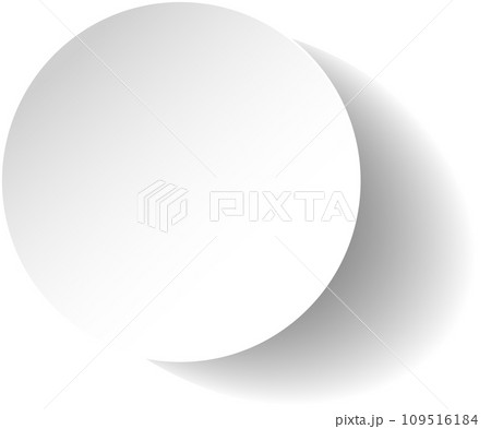 White paper round shadow White paper round shadow 109516184