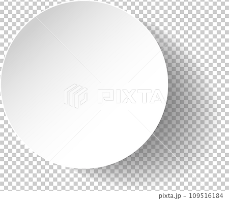 White paper round shadow White paper round shadow 109516184