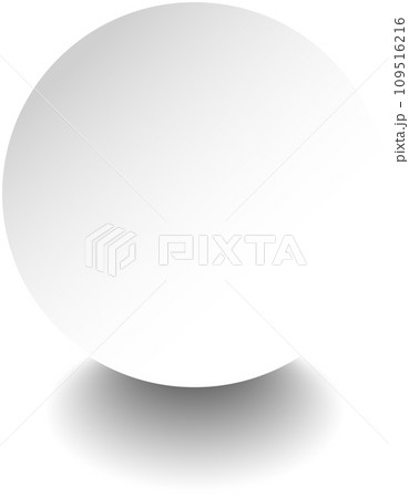 White paper round shadow 109516216