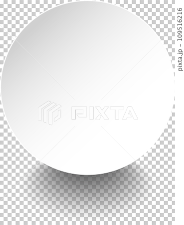 White paper round shadow 109516216