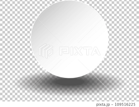 White paper round shadow White paper round shadow 109516225