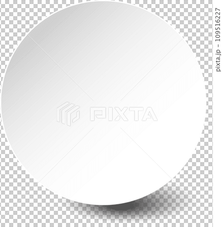 White paper round shadow White paper round shadow 109516227