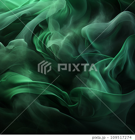 Green malachite turquoise silk scarf flying on black, texture of thin smooth fabric, folds and play, beautiful bright background, textile wallpaper Green malachite turquoise silk scarf flying on black, texture of thin smooth fabric, folds and play, beautiful bright background, textile wallpaper 109517274