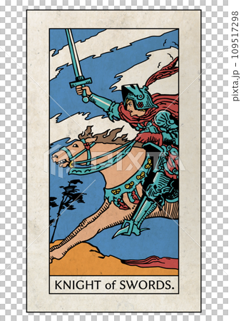 騎士塔羅牌小阿爾克那寶劍騎士 109517298