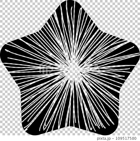 Hand drawn star texture 109517580