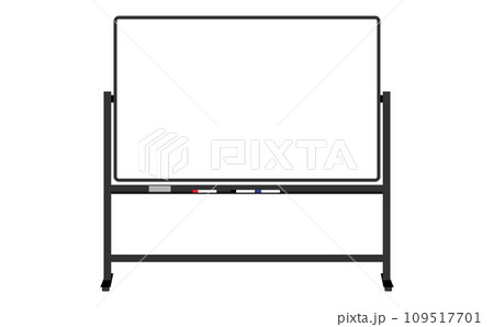 黒のフレームの移動式ホワイトボードの全体像 109517701