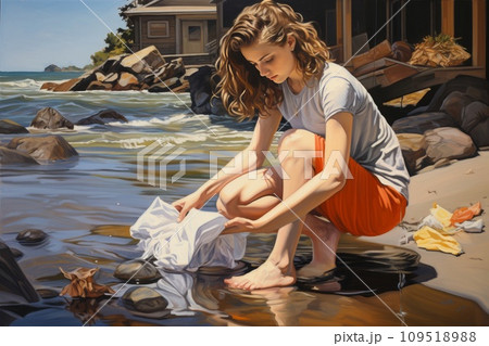 環境への優しさを実践する若者 環境への優しさを実践する若者 109518988