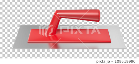 Plastering trowel with red plastic handle 109519990