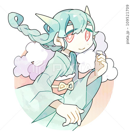 晴れ着を着た龍の女の子 109521709
