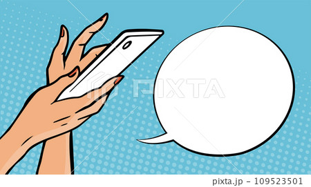 Woman with a smartphone Woman with a smartphone 109523501
