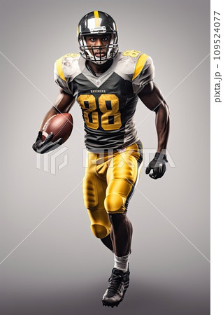 AI-generated content. african american player ragby 109524077