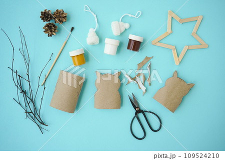 Step by step instruction - 3 - Decorations for Christmas party from toilet roll. Easy eco-friendly DIY master class, craft for kids. Development imagination and sensory motor skills Step by step instruction - 3 - Decorations for Christmas party from toilet roll. Easy eco-friendly DIY master class, craft for kids. Development imagination and sensory motor skills 109524210