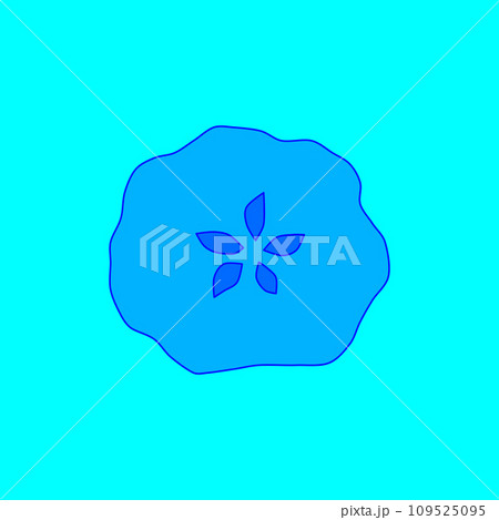 Jellyfish on the light blue background 109525095