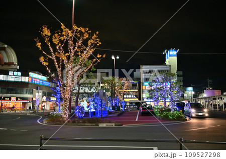 東大宮駅　東北本線　クリスマスイルミネーション　冬　埼玉県　さいたま市 109527298