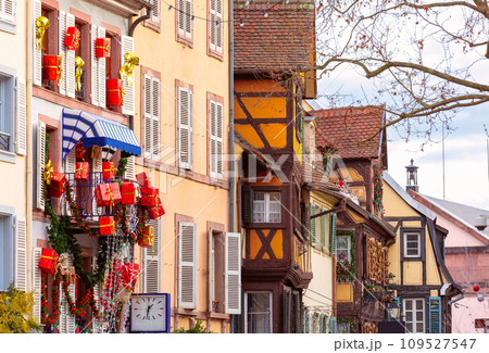 Christmas street in Colmar, France Christmas street in Colmar, France 109527547