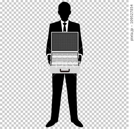 札束を持つ男性ビジネスマン 109527854