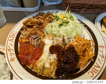 チキンカツと焼肉 109531147