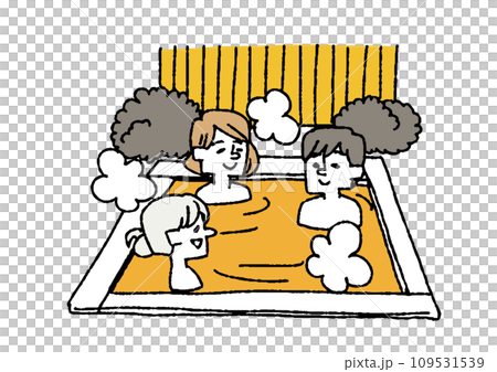 一群年輕女性泡在熱水、公共浴室、水療中心、澡堂裡 109531539