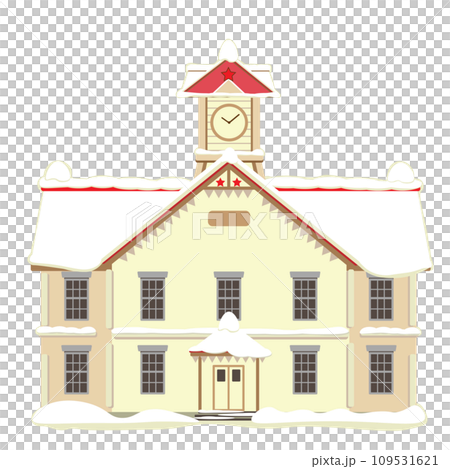 札幌時計台 冬のイラスト 109531621