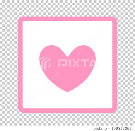 Simple pink heart mark icon Simple pink heart mark icon 109532069