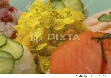 手まり寿司　と　なばな 109532339