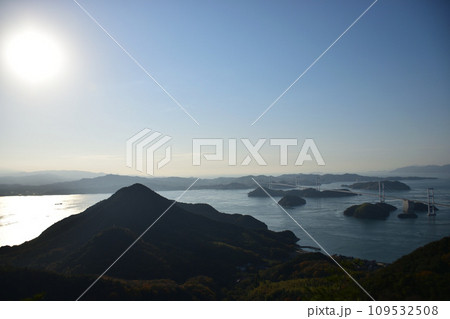 亀老山展望公園から望む来島海峡大橋 109532508