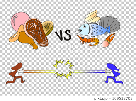 對選擇肉類菜單感到困惑的插圖 109532705