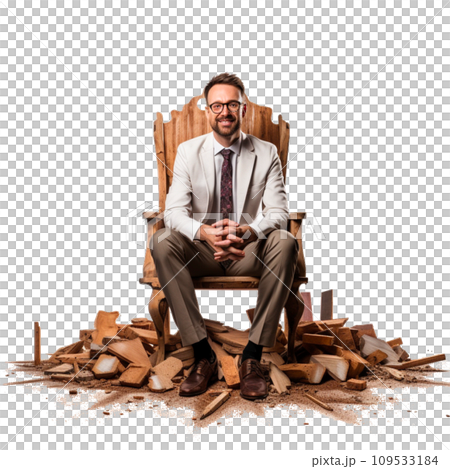 office worker sitting on a chair office worker sitting on a chair 109533184