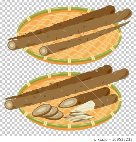 牛蒡放入濾鍋中 109533238