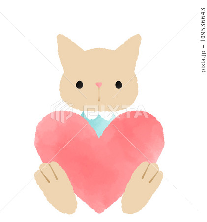 Kumiko 様専用 猫の絵ハート猫たくさん2枚 二匹の黒猫とハート（シルエット）イラスト