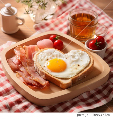 Breakfast for valentine ,Ai Generate Breakfast for valentine ,Ai Generate 109537120