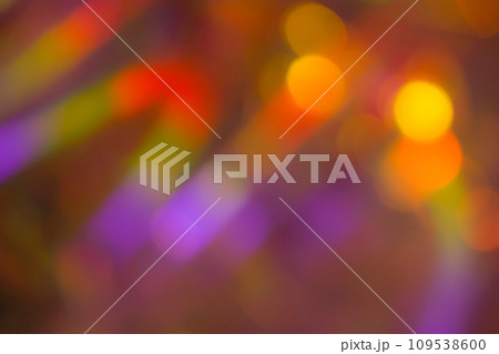 オレンジカラー系ミックスカラー玉ボケイメージ (背景素材) オレンジカラー系ミックスカラー玉ボケイメージ (背景素材) 109538600