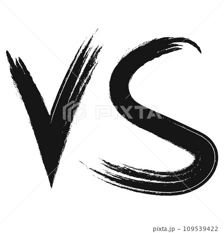 Icon competition battle versus, letters vs symbol fight v s Icon competition battle versus, letters vs symbol fight v s 109539422