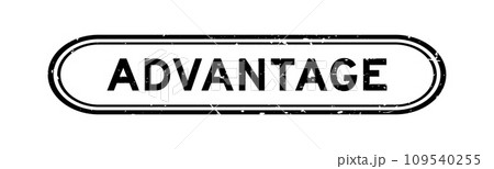 Grunge black advantage word rubber seal stamp on white background Grunge black advantage word rubber seal stamp on white background 109540255