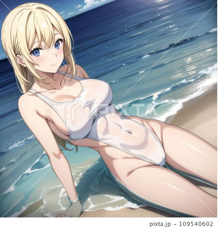 金髪の巨乳女子 109540602