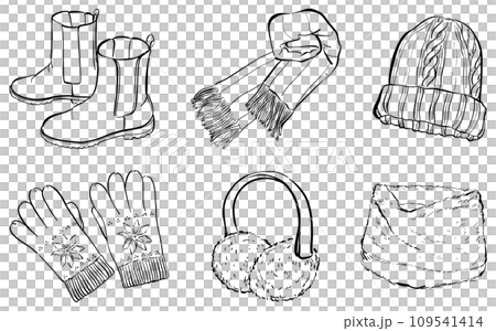 Winter cold weather goods illustration 1 color 109541414