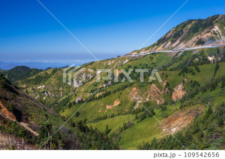 横手山方面の眺望　渋峠 109542656