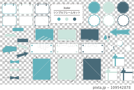 Easy to use, simple and stylish frame set, tropical beach color 109542878