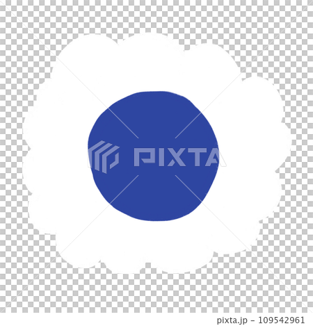 Cute Blue Flower Cartoon illustration Cute Blue Flower Cartoon illustration 109542961